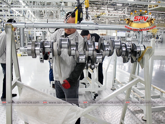 Inspection of crankshaft Inspection of crankshaft